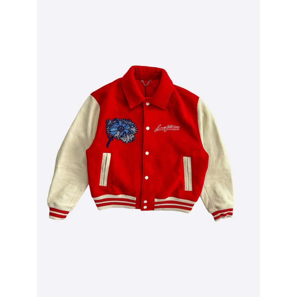 Louis Vuitton Yayoi Kusama Red & White Varsity Jacket